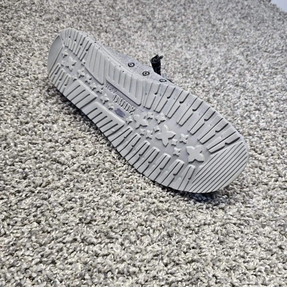 Hey Dude  Wally L Stretch Shoes Men Size 9 Gray